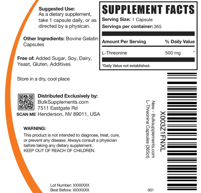 L Threonine Capsules