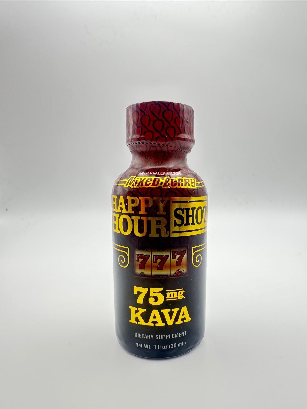 A KAVA SHOT HAPPY HOUR 75MG MIXED BERRY.